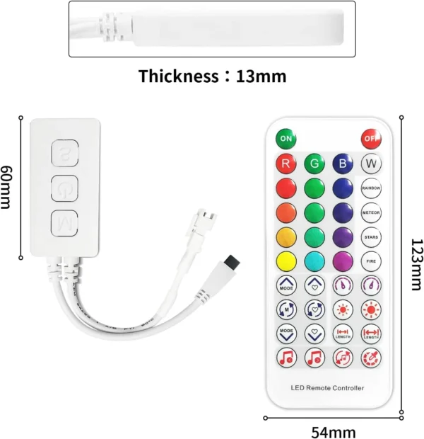  SP611E Bluetooth LED Controller کنترلر sp611 - ریموت ریسه ار جی بی رونده