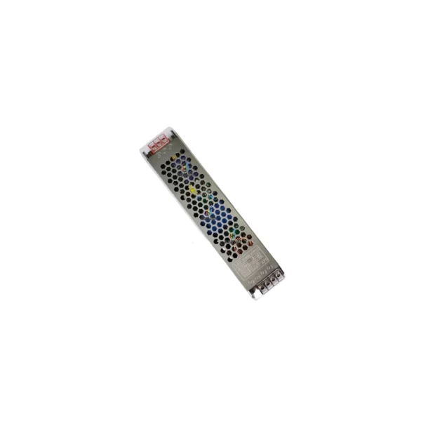 منبع تغذیه درایور LED DC 12 ولت 24 ولت به AC 110 ولت 220 ولت برای نوارهای 60 وات 200 وات 300 وات 400 وات روشنایی فوق العاده نازک (اسلیم) نام محصول: درایور LED / منبع تغذیه / ترانسفورماتور ولتاژ پایین. ولتاژ ورودی: 60 وات / 200 وات / 300 وات / 400 وات: AC185V-265V. ولتاژ خروجی: DC12V یا DC24V (در صورت نیاز خروجی را انتخاب کنید). قدرت: 60W-400W (مشخصات را در صورت نیاز انتخاب کنید). جنس پوسته: پروفیل آلومینیومی دمای کار: -20 ~ 60 ℃. نویز ریپل: <200mv، حالت بی صدا. رعایت ایمنی: FCC / CE / Rohs. راندمان: 60% (60% از توان بار توصیه شده)