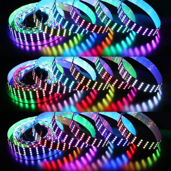 ریسه ال ای دی نواری RGB آر جی بی ۱۲ ولت WS2811 – چهار لاین RGB آدرس‌پذیر