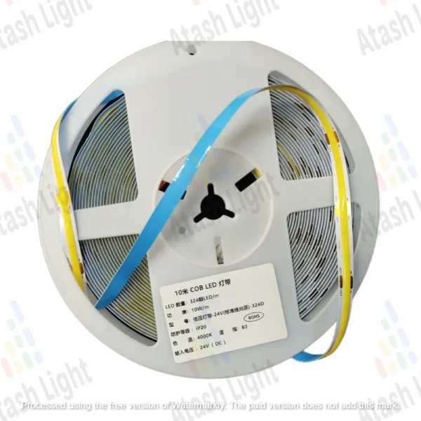 ریسه نواری COB 24V با تراکم ۳۲۴ ال‌ای‌دی بر متر