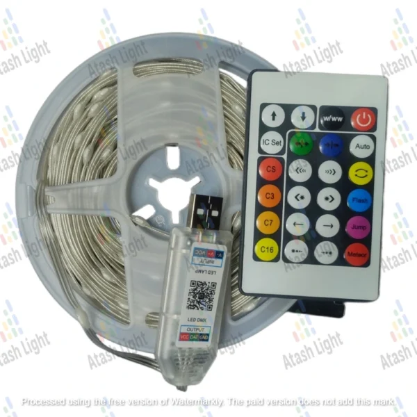 ریسه هوشمند RGB با ریموت و برنامه موبایل 10 متری