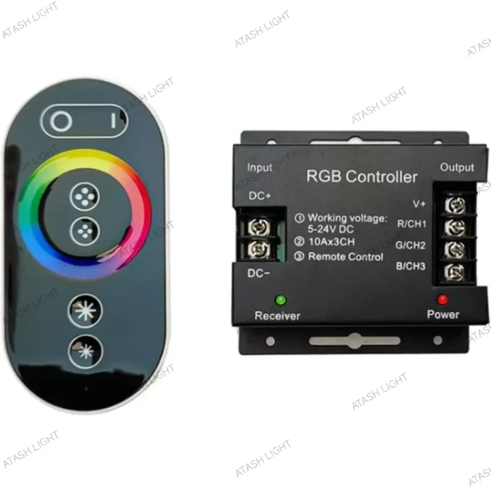 ریموت کنترل RGB تاچ ۳۰ آمپر