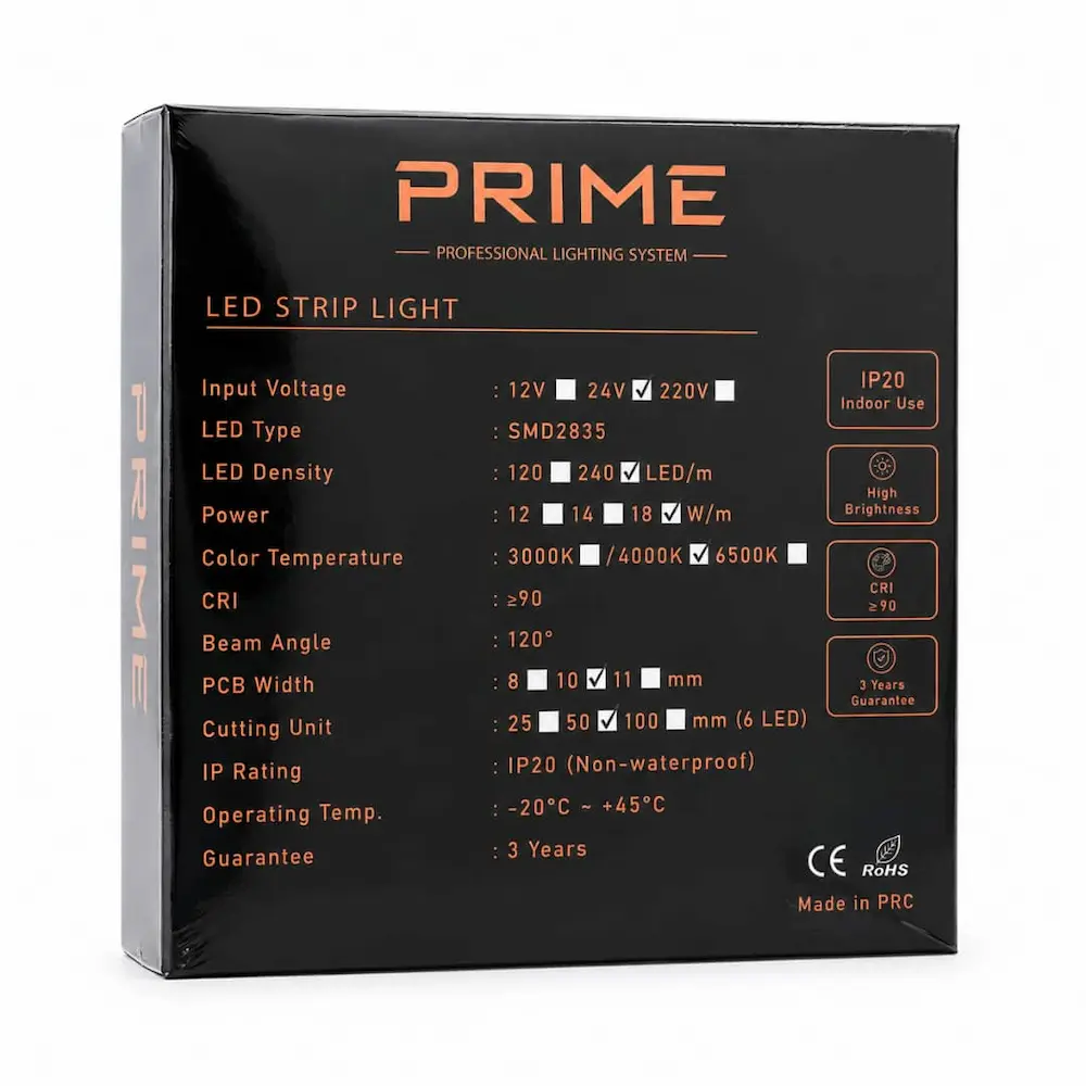 ریسه نواری 24 تراکم 240 برند Prime